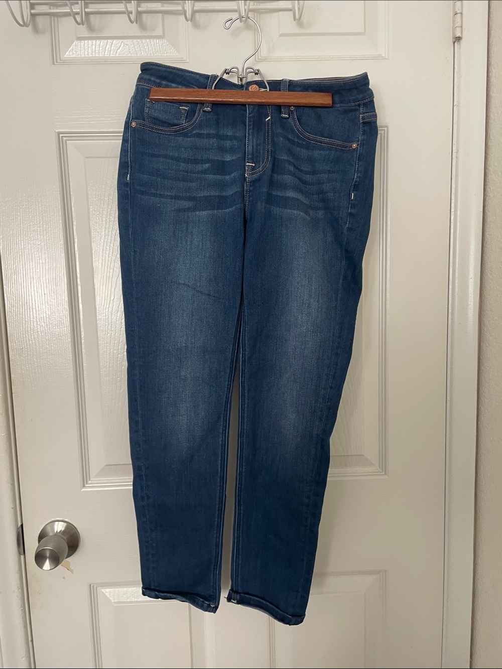 Vigoss Medium Dark Blue Straight Leg Jeans